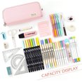 thumbnail image 4 of Estuche para lápices de gran capacidad, con 3 compartimentos, para la escuela, para adolescentes, niñas, niños, hombres y mujeres, 4 of 7