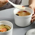 thumbnail image 2 of Ceramic Soup Pot Stew Bowl Restaurant Dessert Cup with Lid, 2 of 8