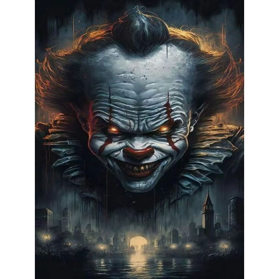 Horror Film 5D Diamond Painting Kits for Adults and Kids - DIY Full Drill Diamond Painting 12''×16'' - Crystal Rhinestone Diamond Art Kits for Adults and Kids - Home Wall Decor