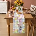 thumbnail image 2 of Easter Bunny Table Runner 108 Inches, Spring Colorful Eggs Flower Branch Plaid Bed Runner Dresser Scarves Tabletop for Indoor Outdoor Parties/Ceremony/Banquet, 13"x 108", 2 of 8