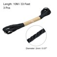 thumbnail image 2 of Unique Bargains 33 Feet 2mm Jute Twine, Jute Rope for Craft Projects Black 3 Pack, 2 of 6