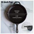 thumbnail image 5 of Backcountry Iron 12 Inch Round Large Pre-Seasoned Cast Iron Skillet, 5 of 5