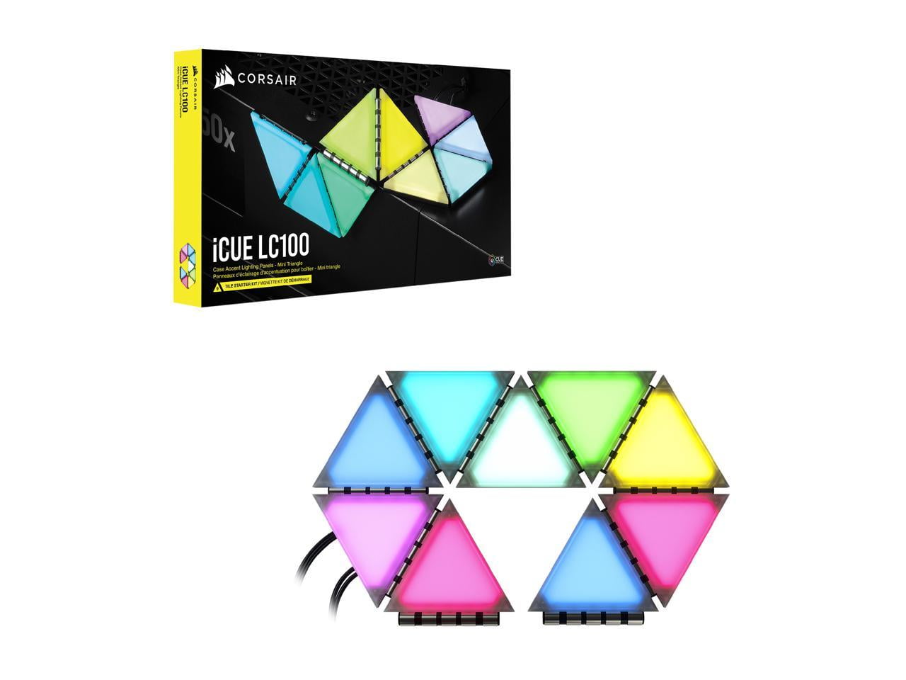 新品 CORSAIR iCUE LC100 スターターキット CORSAIR iCUE LC100 Case Accent Lighting Panels - Mini