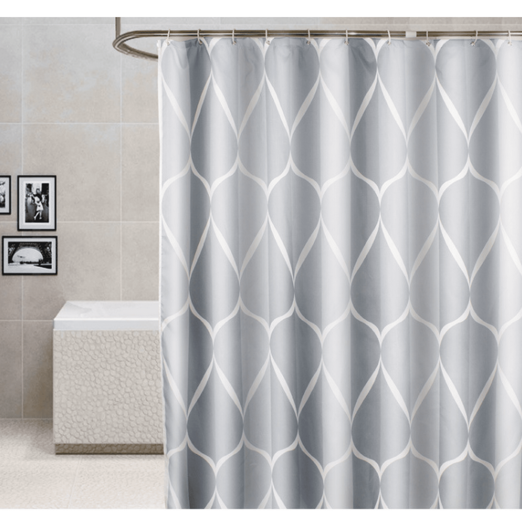 Simple Waterproof Shower Curtain Thick, Polyester Shower Curtains Uk
