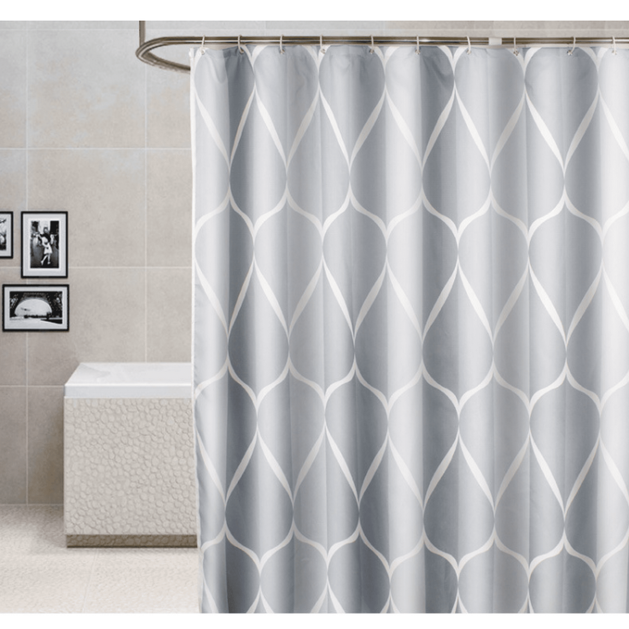Simple Waterproof Shower Curtain Thick Polyester Fabric Bathroom 120 180 Canada Simple Waterproof Shower Curtain Thick, Polyester Shower Curtains Uk