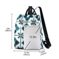 thumbnail image 3 of FORMRS Women's Travel Backpack Purse Anti-Theft Hidden Pockets Casual Shoulder Bag, Blue Mosaic Pattern, 3 of 7