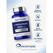 L Methylfolate 1000mcg | 200 Capsules | Methyl Folate 5-MTHF | by Opti-Folate