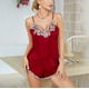 thumbnail image 3 of Pijama de Navidad Gibobby 2023 de encaje para mujer Sexy Rojo S, 3 of 5