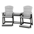 thumbnail image 7 of OS Home and Office 514LGB-K Counter Height Settee in Light Grey/Black Base, 7 of 7