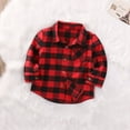 thumbnail image 4 of MesaSe Bébé Enfants Garçons Filles Manches Longues T-Shirt Checks Tops Blouse Vêtements Tenues Rouges 4-5 Ans, 4 of 9
