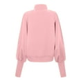 thumbnail image 4 of Annhoo Sweatshirt for Women Casual Long Sleeve Mock Neck Pullovers Cozy Solid Color Fall Outfits Clothes, 4 of 4