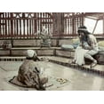 thumbnail image 2 of Tissot, James 32x25 Gold Ornate Wood Framed with Double Matting Museum Art Print Titled - Joseph Converses With Judah, His Brother, 2 of 4