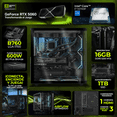 thumbnail image 3 of PC Gamer IA DXT GAMING NVIDIA GeForce RTX 5060 Intel Core i7 14700F 16GB DDR5 SSD 1TB WIFI Black Productividad Versátil Acelerada con IA, 3 of 6