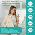thumbnail image 6 of SimPure T1-400 UV Tankless Reverse Osmosis System, 8 Stage Filtration Purification, TDS Nearly 0, 400GPD RO Under Sink Water Filter System, 1.5:1 Pure to Drain, 6 of 12