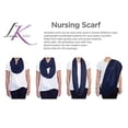 thumbnail image 2 of LK Baby Infinity Nursing Scarf Nursing Cover for Breastfeeding Privacy Ultra Soft Breathable in Navy Blue, 2 of 6