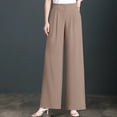 thumbnail image 2 of Women's Pants Fashion Casual Pants For Women For EllaFlow Soft High Waist Pull On Wide Leg Drape Pant For Senior Over, 2 of 7