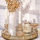 thumbnail image 3 of Juego de 6 portavelas cónicos, portavelas dorado y candelabro vintage, candelabro de vidrio para centros de mesa, decoración de otoño, Navidad, otoño, Acción de Gracias, 3 of 7