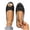 Black, variant on Purcolt Women's Bow Polka Dot Flats Shoes Summer Comfort Open Toe Thick Padded Inner Sole Ballet Flats Lightweight Slip on Slingback Strap Dress Shoes for Work Office