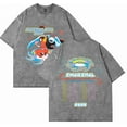 thumbnail image 5 of Magdalena Bay Dirtyfit T-shirt Short-Sleeved Washed Denim Fashion Loose Summer Cotton Stylish Design Tee, 5 of 8