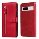 thumbnail image 1 of Estuche de Cuero PU con Cierre para Google Pixel 7 , Funda Protectora con Billetera y Correa, 1 of 6