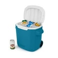 thumbnail image 1 of Coleman Chiller 28-Quart Wheeled Cooler, Ocean Blue, 1 of 5