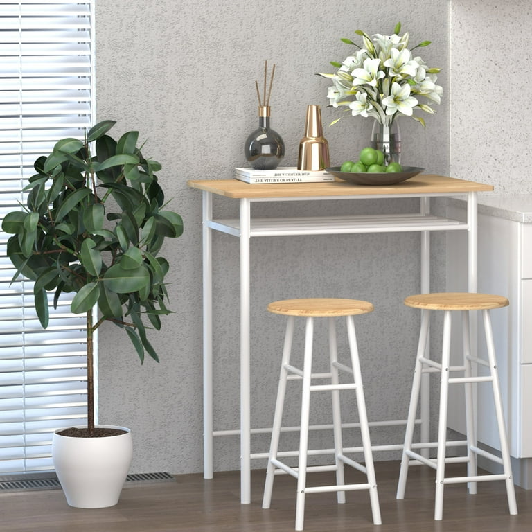 Oak bar online table and chairs