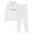 White, variant on 2 Piece Lounge Set Women Fleece Long Sleeve Hoodie with Pocket and Joggers Heart Fall Drawstring Sportwear