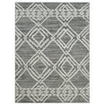 thumbnail image 3 of Handcraft Rugs HR Indoor/Outdoor Rugs Striped Pattern Gray Outdoor Carpet-Lasts Long Under Sunlight-Grey Ivory Moroccan - 5 x 7, 3 of 5