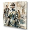 thumbnail image 2 of DESIGN ART Designart "Mid Century Female Fashion I" Fashion Woman Canvas Prints 36 in. wide x 36 in. high, 2 of 5