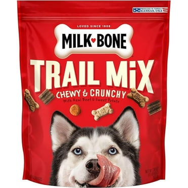 Milk-Bone Trail Mix Chewy & Crunchy Dog Treats, Real Beef & Sweet Potato, 20 Ounce