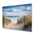 thumbnail image 2 of Designart "Calm Path To Dune Beach I" Nautical & Beach Metal Wall Art, 2 of 5