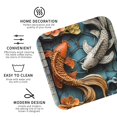 thumbnail image 3 of Honeii Colorful Koi Fish Art Print Leather Coaster Set of 4, Ideal for Safeguarding Your Furniture from Drinks Spills and Effortless Cleanup-Square, 3 of 6