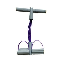 Summercome Fitness Resistance Bands - 4 Tube Pedal Ankle Puller 2025 Upgrade Stretch Bands for Exercise Sit Up Exercise Equipment AB Training Auxiliary Device Workout Equipment for Women Men