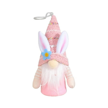 

Faceless Doll With Lamp Window Hanger Creative Pendant Small Doll Ornaments Easter Decorations