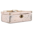 thumbnail image 4 of 6" Plush Pink and Green Distressed Rectangular "Daughter" Printed Musical Box, 4 of 6