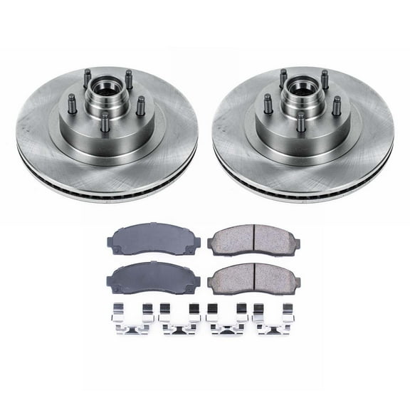 Ultimate Brakes Front Semi-Metallic Brake Pad and Rotor Kit with Hardware WM80742