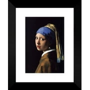 Girl with a pearl earring 20x24 Framed Art Print by Vermeer, Johannes