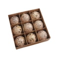 thumbnail image 2 of 9 piezas de adornos navideños de bolas colgantes decorativas creativas para Navidad Oro, 2 of 9