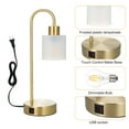 Neoglint Industrial Touch Table Lamps Set of 2, Bedside Lamp with USB A