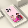 thumbnail image 4 of Máxima protección con un toque especial: funda plateada para iPhone de doble capa con estampado gráfico moderno y arenado para iPhone 15 Pro Max 14 13 12 Pro 11, 4 of 4