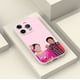 thumbnail image 4 of Máxima protección con un toque especial: funda plateada para iPhone de doble capa con estampado gráfico moderno y arenado para iPhone 15 Pro Max 14 13 12 Pro 11, 4 of 4