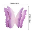 thumbnail image 3 of Butterfly Flower Wreath Garland, Artificial Floral Door Wreath, Spring Summer Wedding Party Outdoor Decoration ( Purple ), 3 of 6