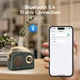 thumbnail image 2 of Oraolo Retro Bluetooth Speakers, Small Wireless Bluetooth Speaker, Vintage Fashion Style, Portable Outdoor Speaker with Powerful Sound, Support Card Port for Bedroom (Green), 2 of 7