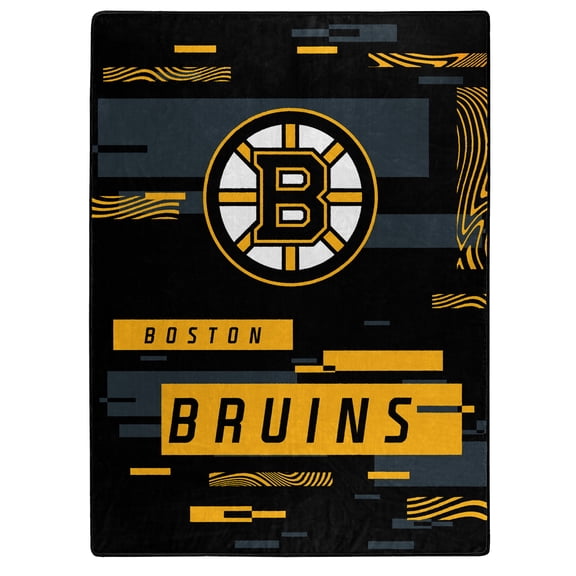 The Northwest Group  Boston Bruins 50" x 60" Digitize Raschel Throw Blanket