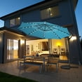 thumbnail image 4 of Costway 90" Turquoise 360√Ç¬∞ Rotation Offset Patio Umbrella, Water Resistant, 4 of 12