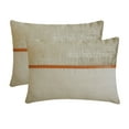 thumbnail image 4 of Funda de cojín decorativa rectangular HomeCentric beige, 30 x 55 cm (12 x 22 pulgadas). Funda de cojín de pana patchwork, pana y lino para sofá, cama, patio y exterior. Moderna. Corduroy Cozies beige., 4 of 5