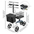 thumbnail image 6 of Yescom Steerable Medical Knee Walker Scooter with Bag Weight Capacity 300 lbs, 6 of 9