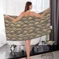 thumbnail image 7 of GZHJMY 3D Print Wicker Brown Bath Towels Set - 1 Bath Towel 1 Washcloth Extra Absorbent 100% Cotton Towels, Super Soft Bathroom Towels for Home, Hotel Travel, 7 of 7