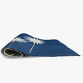 thumbnail image 3 of Simply Daisy 2' x 3' Dark Cobalt Blue Floral Print Spring Chenille Indoor/Outdoor Rug, 3 of 3