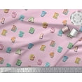 thumbnail image 2 of Soimoi Cotton Voile Fabric Numbers & Alphabets Text Print Fabric by The Yard 56 Inch Wide, 2 of 3